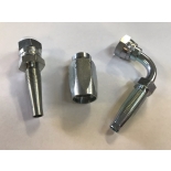 Exchangeable hydraulic hose fittings
