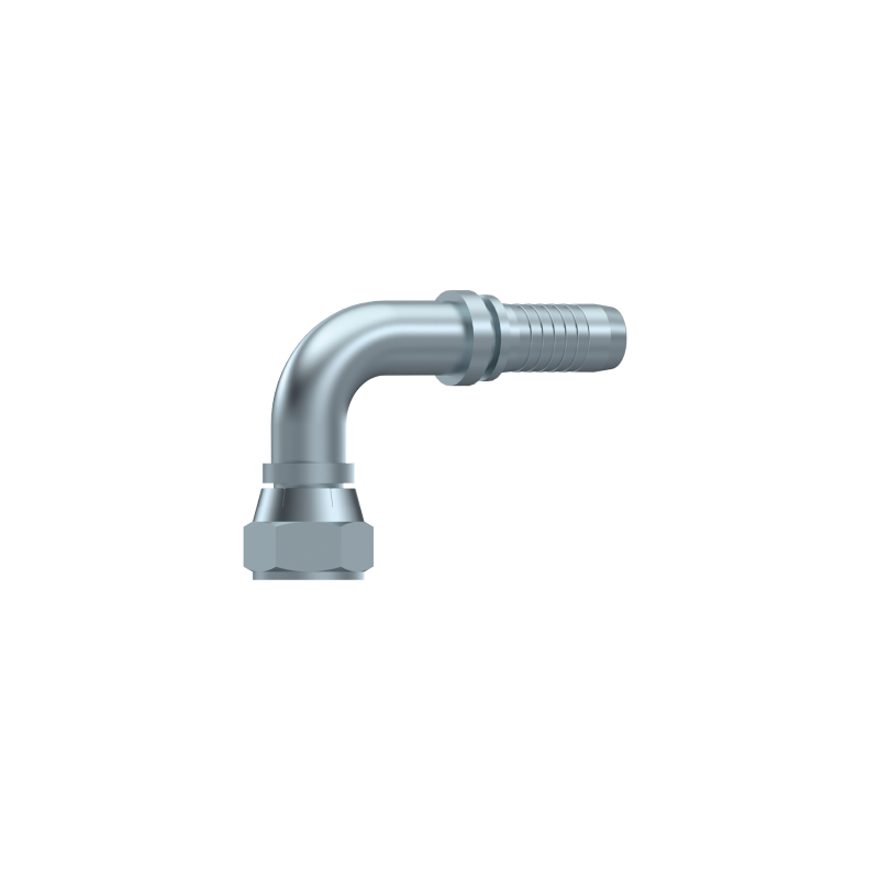 Puristusliitin JIC 1"1/16 12h UNF - DN 3/4" (90° kulmainen naaraskierre)