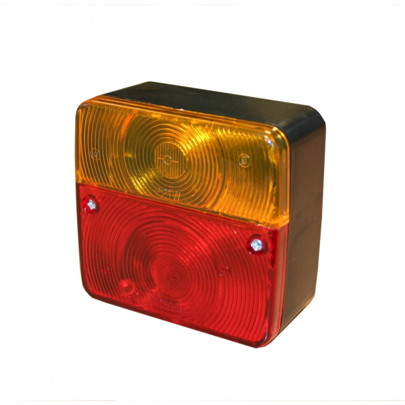 Trailer tail light E marked "Benson" 110 x 110 mm 12V