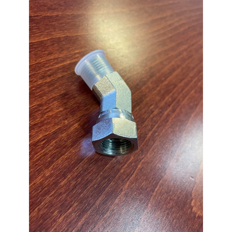 Adapter 45°angle with nut 3/8" inner-outer