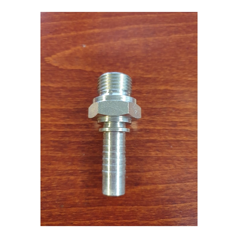 Pressed fitting 3/8" - 1/2" straight male thread