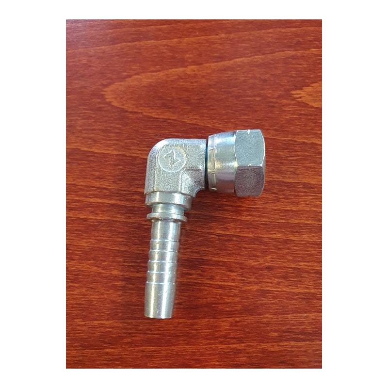 Pressed end 3/8 "90 ° angle internal thread (reinforced)