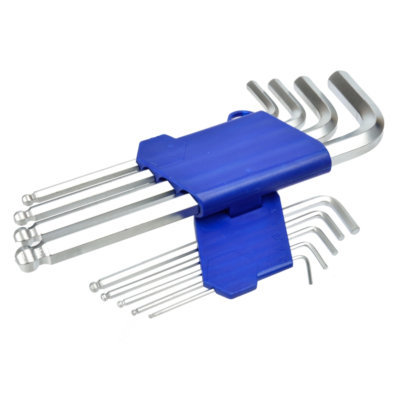 9pcs Ball Point Hex Key Set 1.5-10mm 190mm