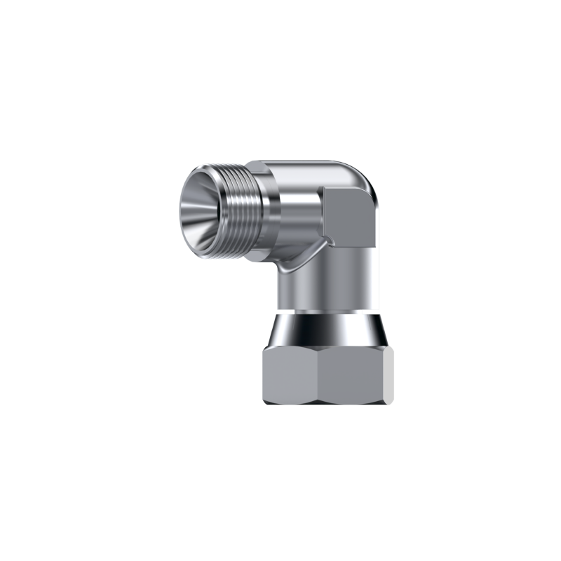 Переход/переходник угол 90° с гайкой 1/4" ск-вк AISI316L