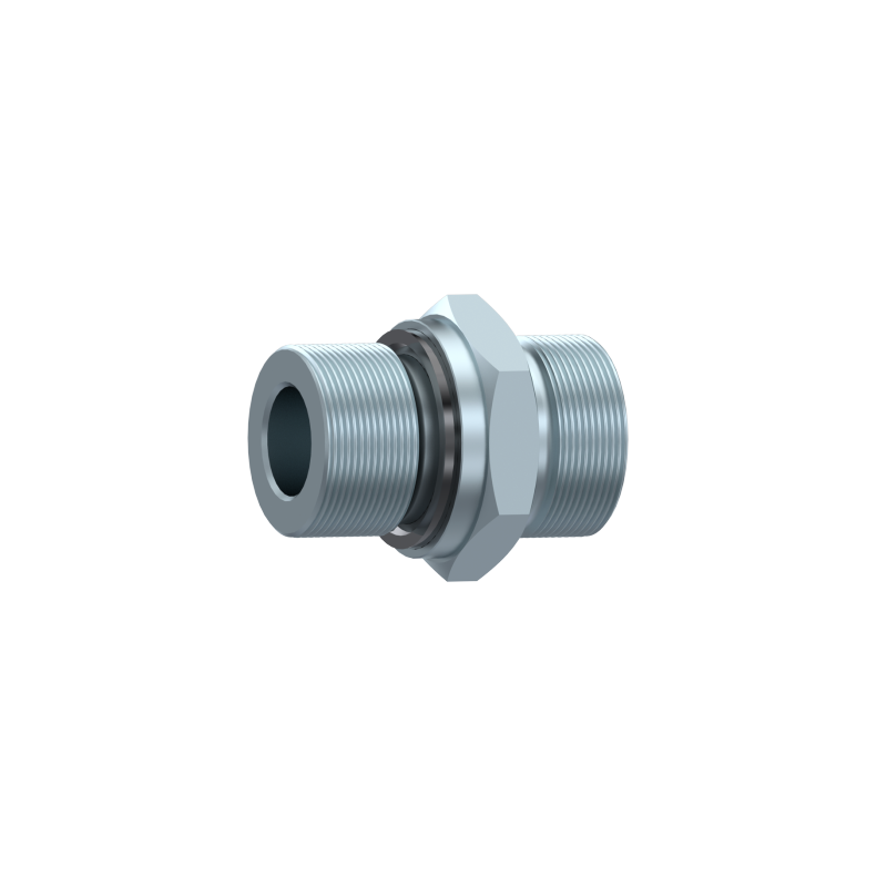 Выходной ниппель (прямой) для трубы M16x1,5 10 мм - с уплотнением 1/4" DIN 2353 L-серия Zn