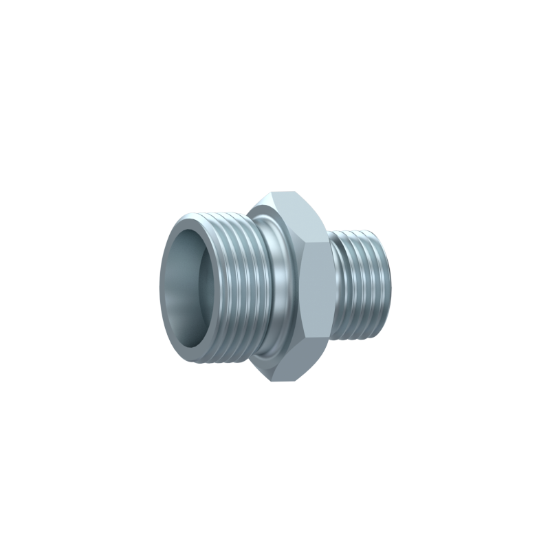Переходник (прямой) для трубы 18mm (M26x1,5) - 22mm (M30x2) DIN 2353 L-серия Zn