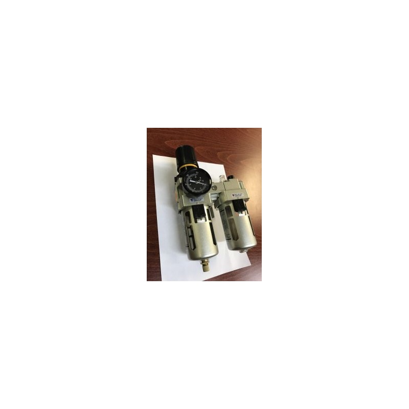 Pressure regulator with metal filter and oiler 1/4"