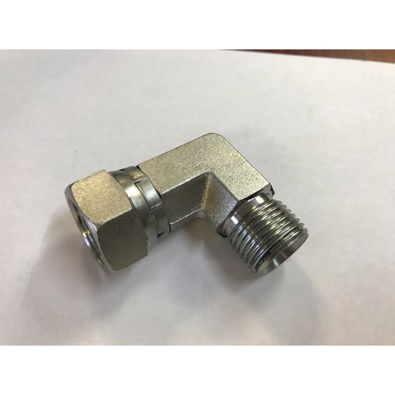 Adapter 90°angle with nut 1" inner-outer