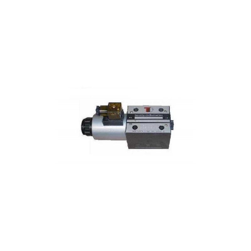 Electric valve NG6 CETOP3 12 V switchable, 0-position P and T seperated.