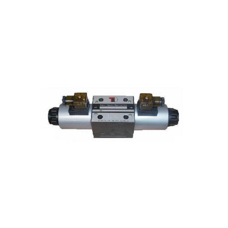Electric valve NG6 CETOP3 12 V switchable, 0-position P and T seperated.