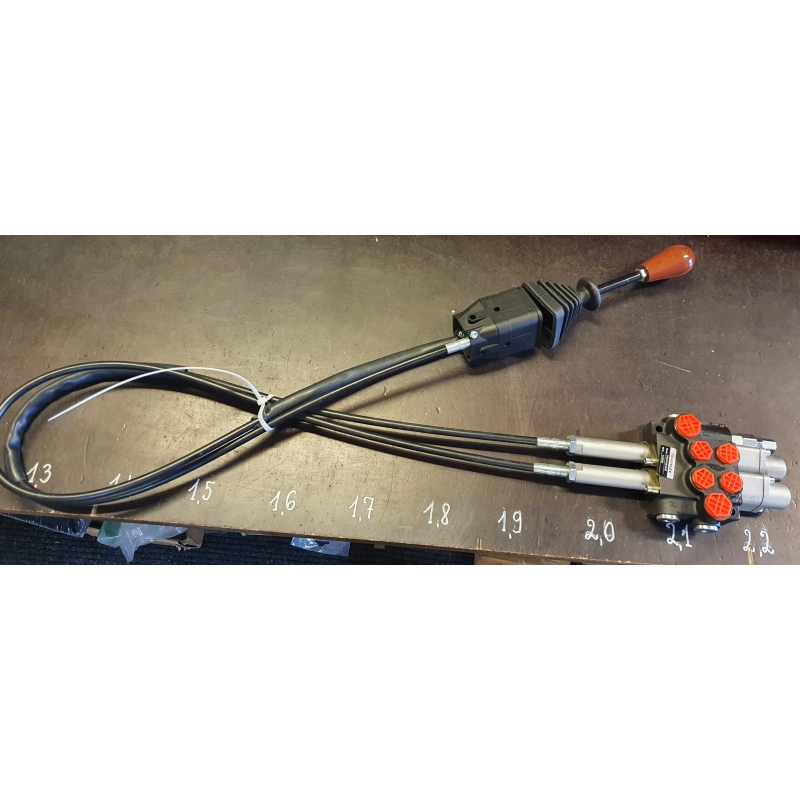 Divider 2 sect. P40 3/8 "inputs, floating positions, WITH CABLES 1500mm + Joystick