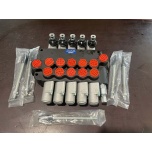 Hydraulic valve 5 sections. P80 1/2" inputs, floating positions