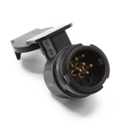 Trailer adapter, converts 13-pin plug to 7-pin socket