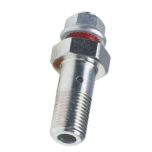 Banjo bolt with flow divider 3/8"