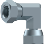 Adapter 90° angle with nuts 1/2" sk-sk