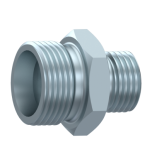 Переходник (прямой) для трубы 10mm (M16x1,5) - 12mm (M18x1,5) DIN 2353 L-серия Zn